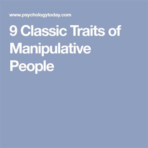 9 Classic Strategies of Manipulative People .